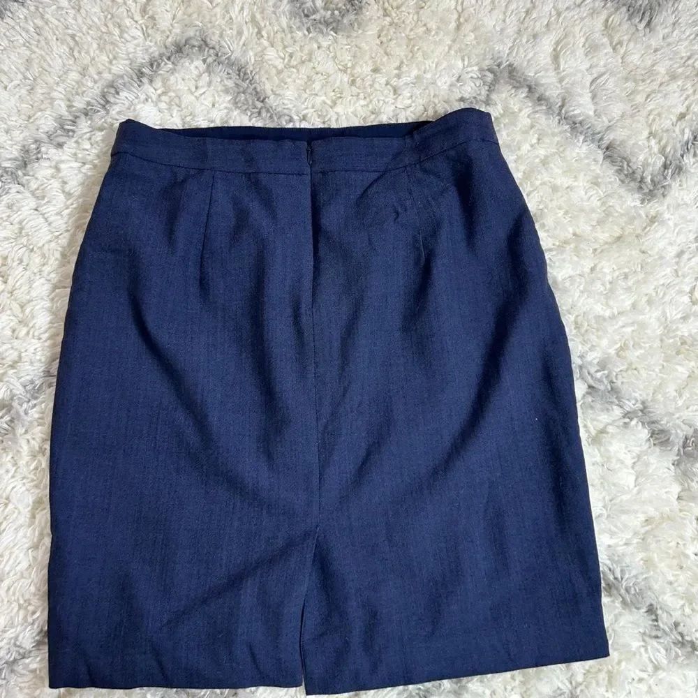 Banana Republic Dark Blue Pencil wool Skirt